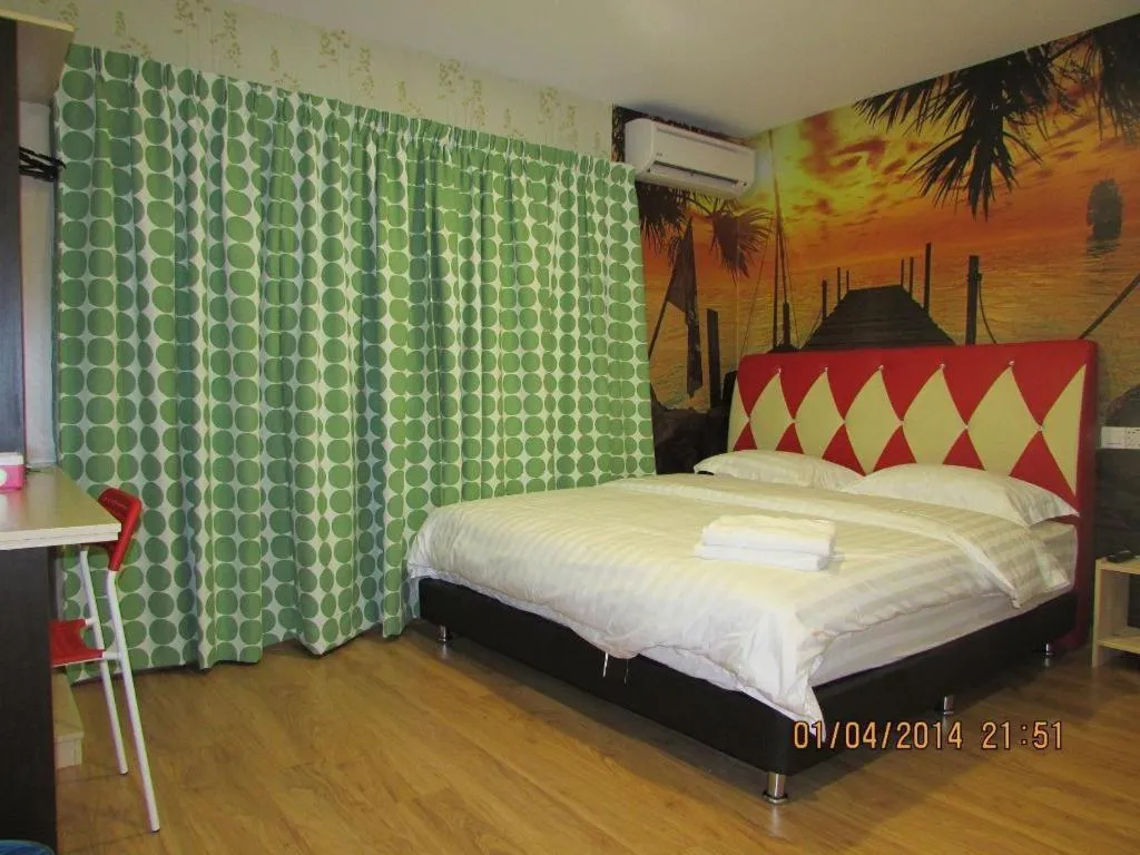 Bed in Hotel Zamburger Enstek