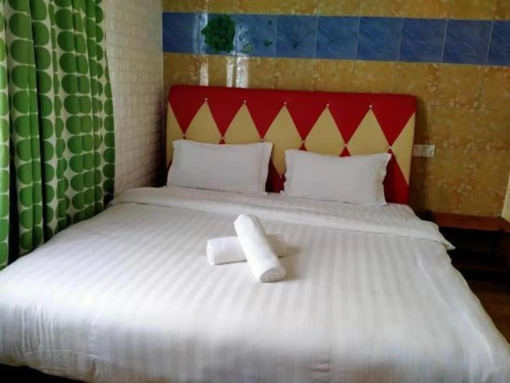 Bed in Hotel Zamburger Enstek