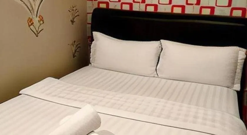 Bed in Hotel Zamburger Enstek