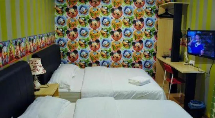 Bed in Hotel Zamburger Enstek