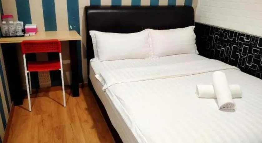 Bed in Hotel Zamburger Enstek