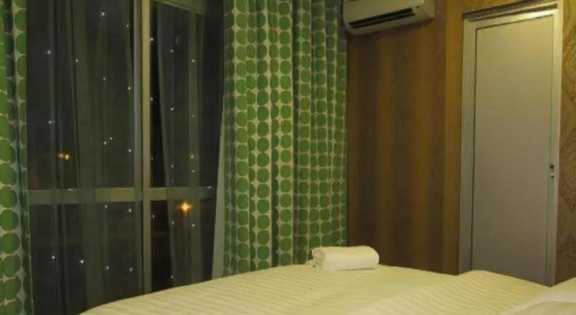 Bed in Hotel Zamburger Enstek