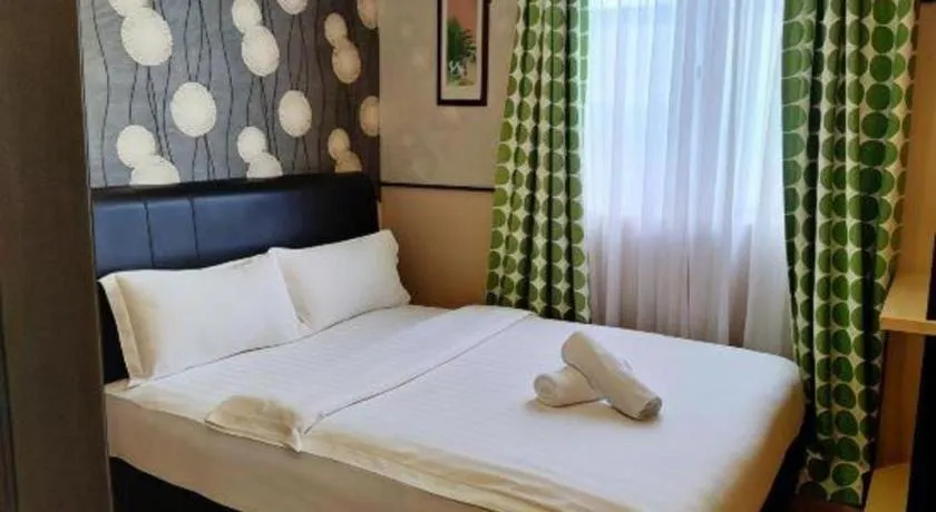 Bed in Hotel Zamburger Enstek