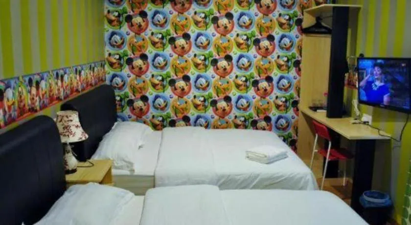 Bed in Hotel Zamburger Enstek