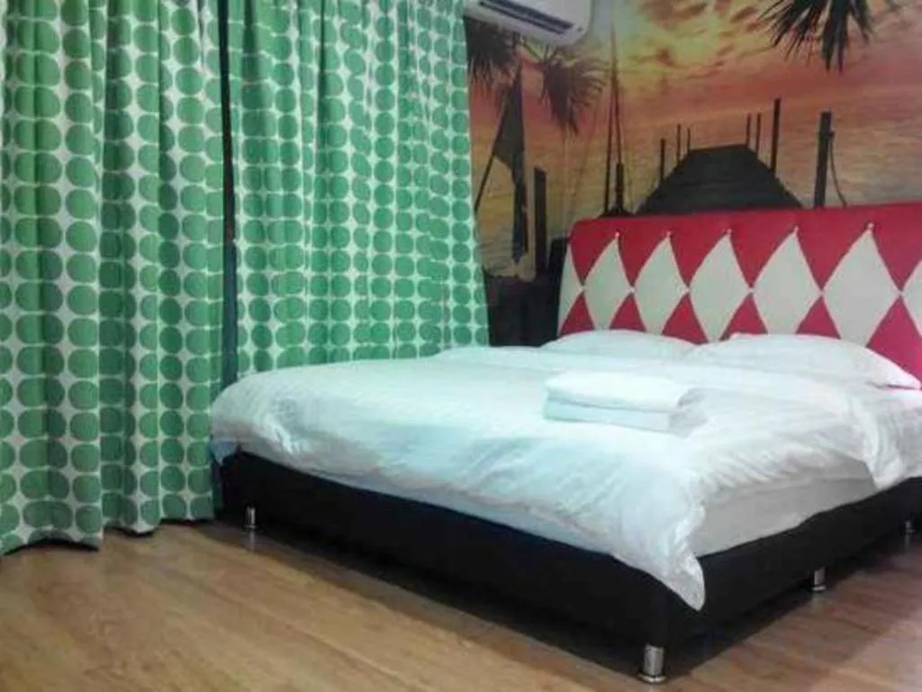 Bed in Hotel Zamburger Enstek