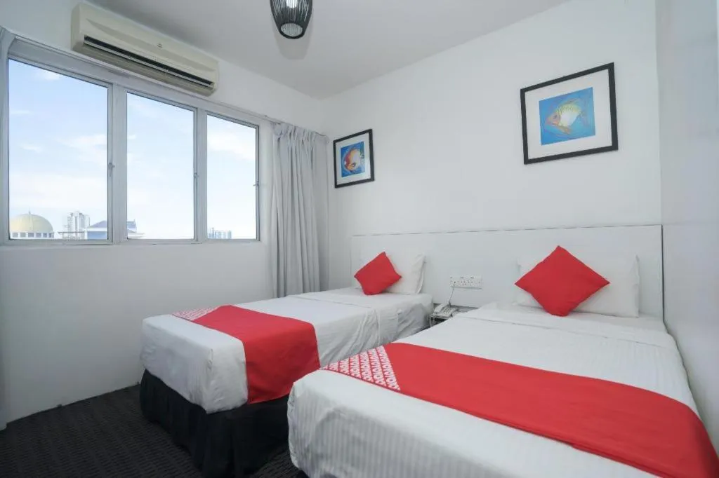 Bed in Capital O Ridel Hotel Kota Bharu