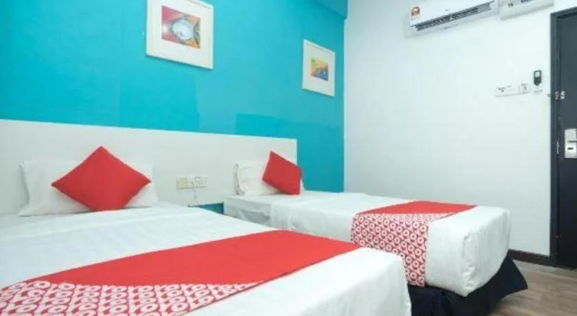 Bed in Capital O Ridel Hotel Kota Bharu