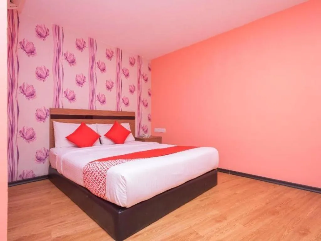 Bed in Hotel Aromas Kulai