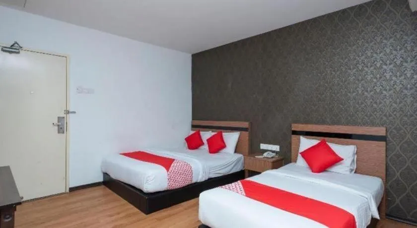 Bed in Hotel Aromas Kulai