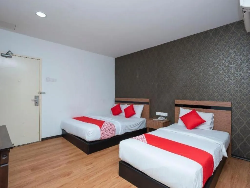 Bed in Hotel Aromas Kulai