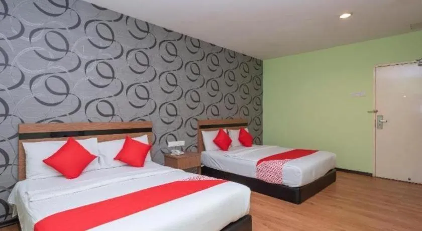 Bed in Hotel Aromas Kulai