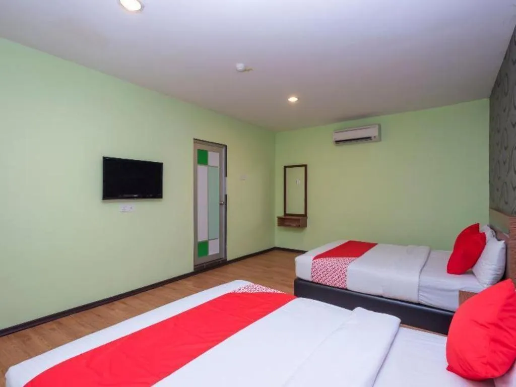Bed in Hotel Aromas Kulai