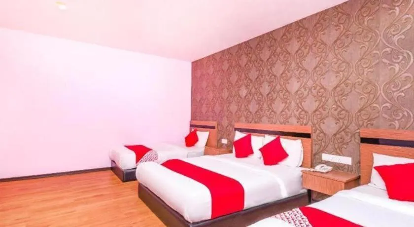 Bed in Hotel Aromas Kulai