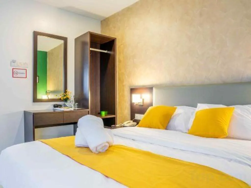 Bed in Hotel Pudu Bintang