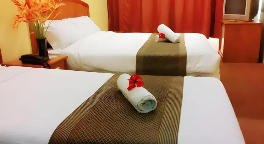 Bed in Global Hotel Labuan
