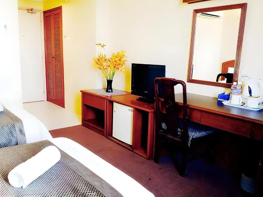 Bed in Global Hotel Labuan