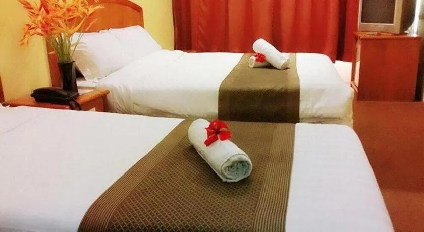 Bed in Global Hotel Labuan