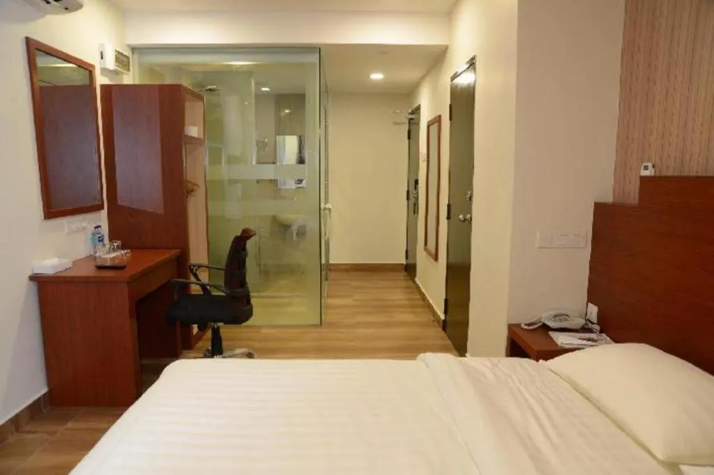 Bed in Elegant Hotel