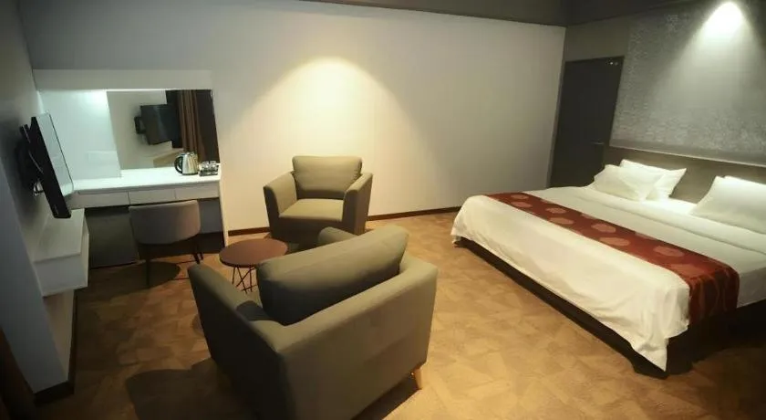 Bed in Star-Well hotel