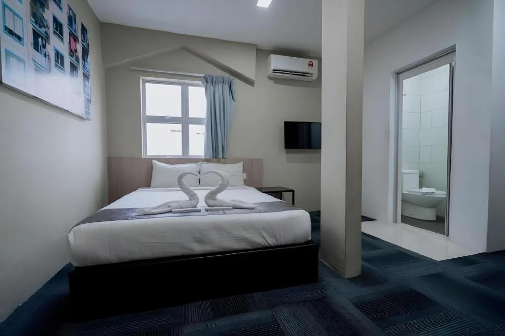 Bed in Kimal Hotel Taiping