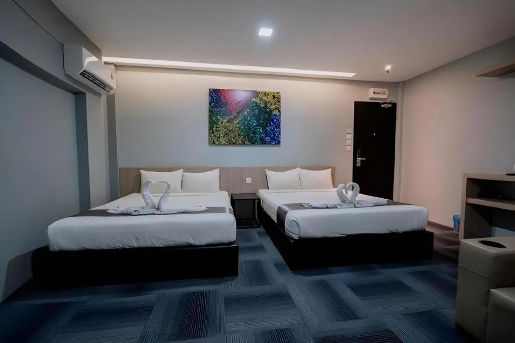 Bed in Kimal Hotel Taiping