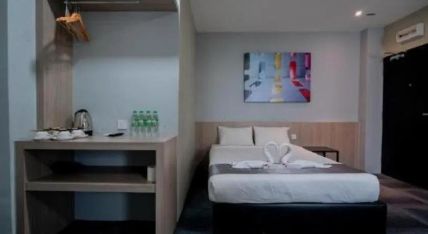 Bed in Kimal Hotel Taiping