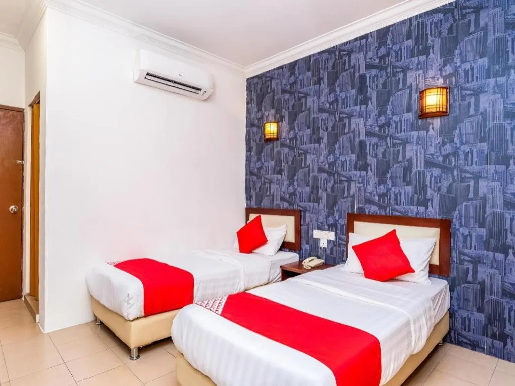 Bed in Super OYO 1114 Neo Pegasus Hotel