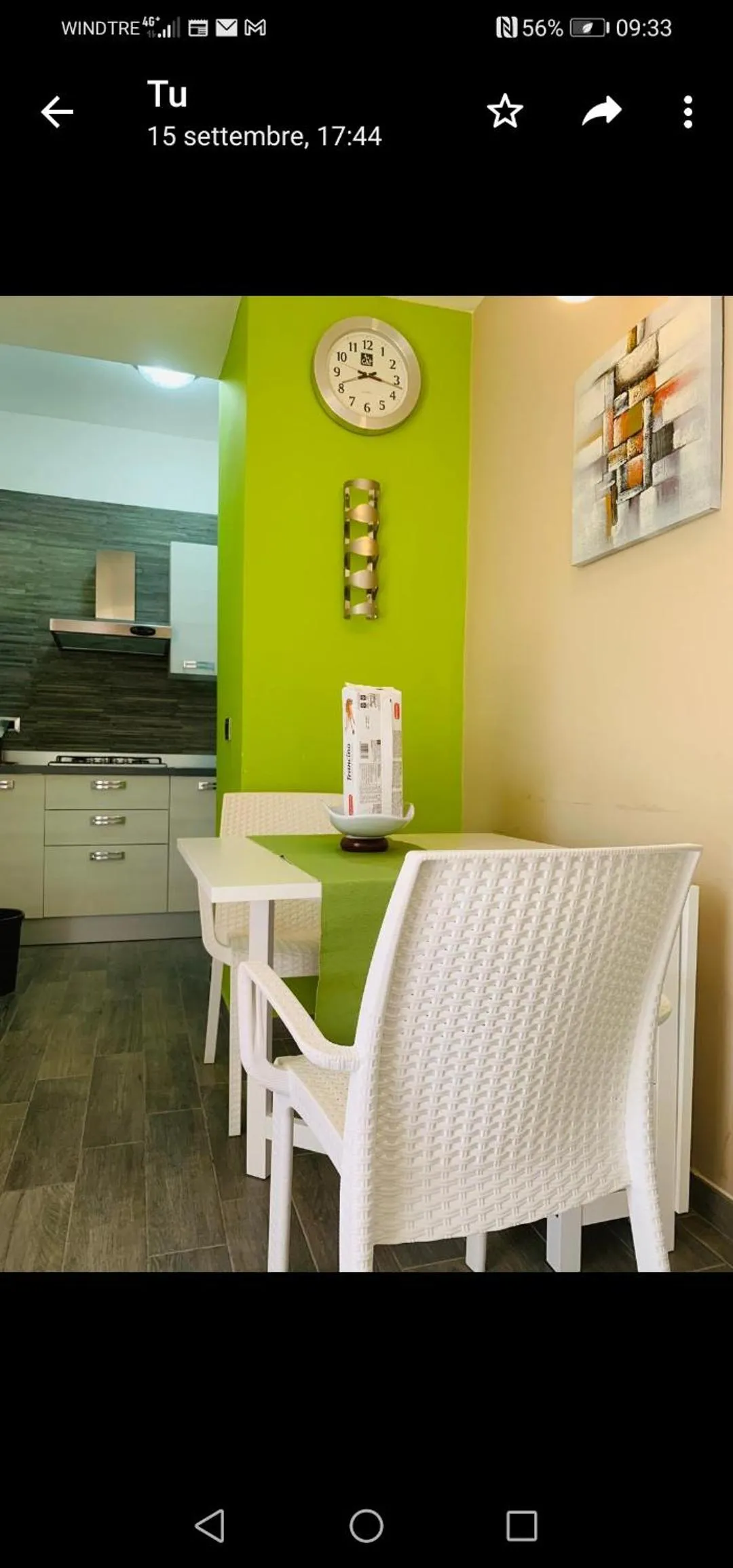 Dining area in Casa Nunna