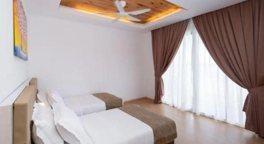 Bed in Sand Bay Resort Semporna