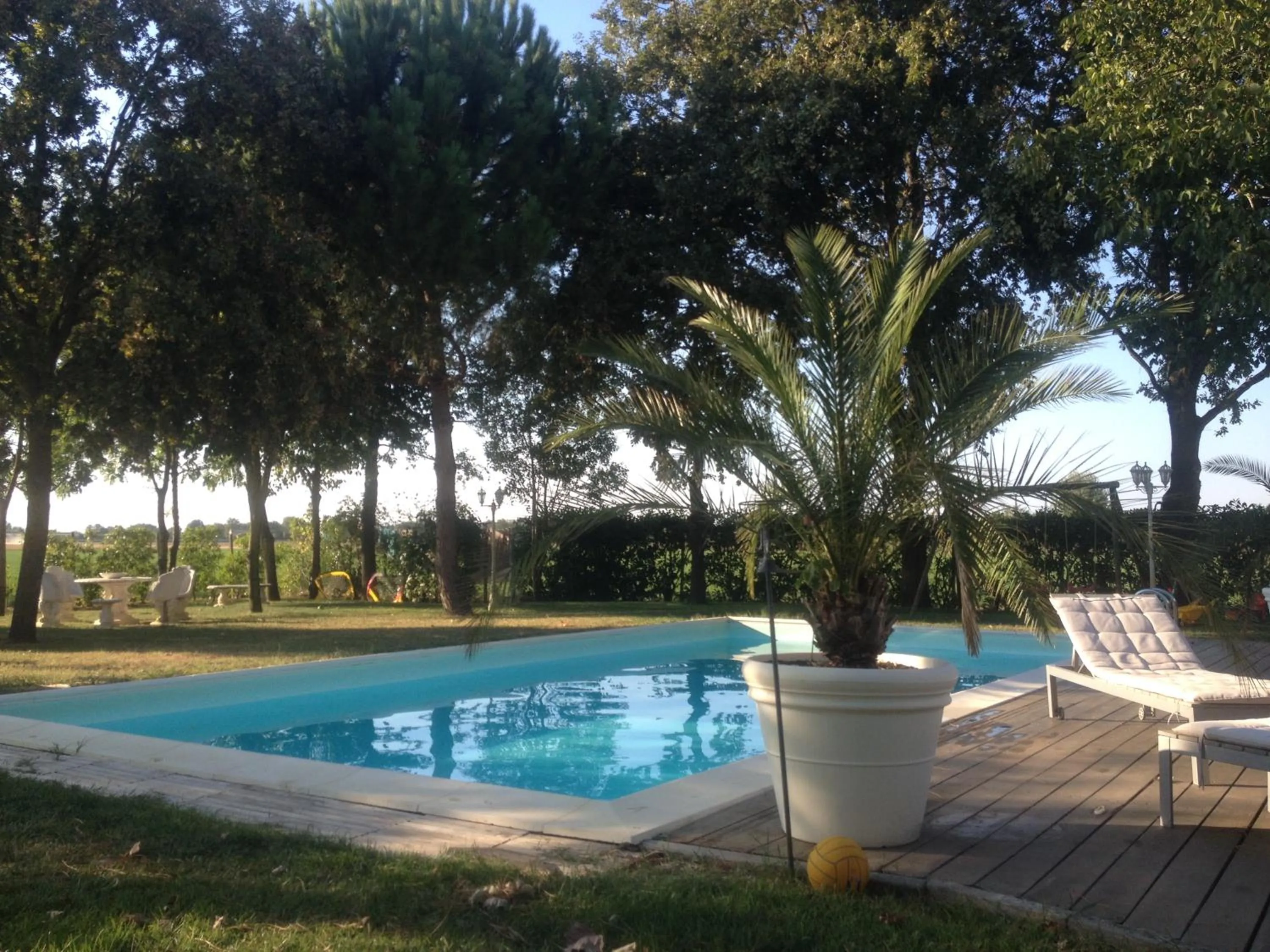 Pool view in B&B Abracadabra