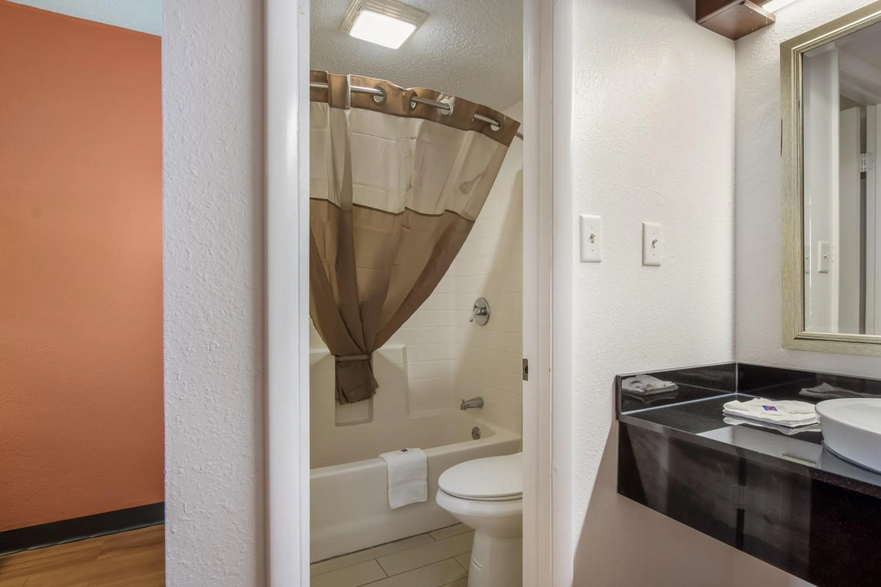 Bathroom in Motel 6-Van Buren, AR I- 40