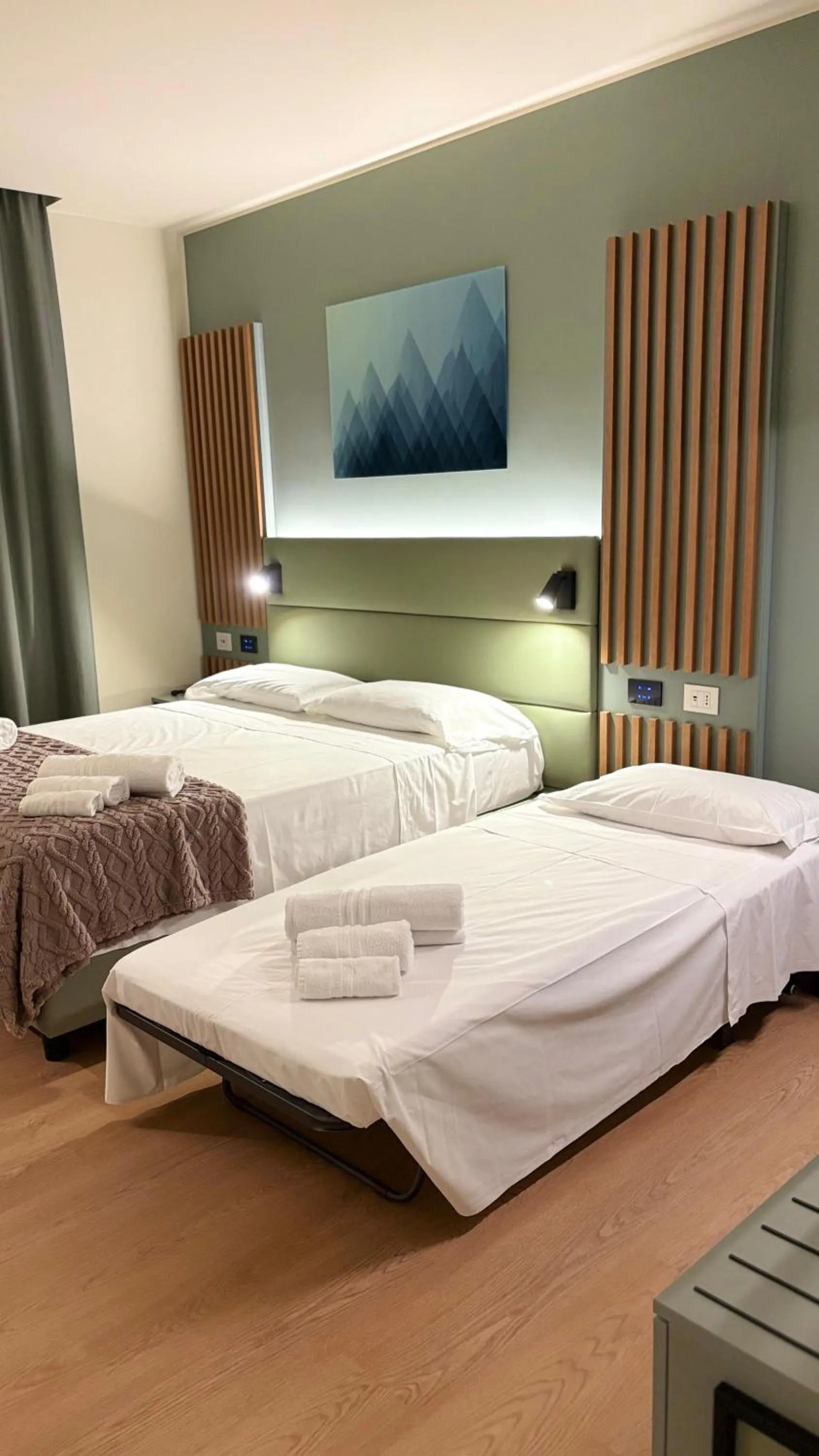 Bed in Hotel Milazzo Smart