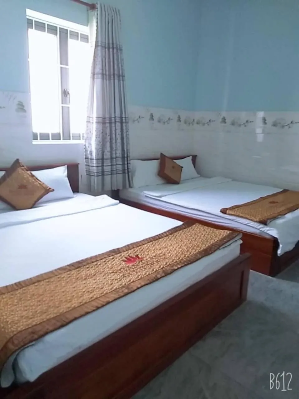 Bed in Ngan Giang Guesthouse