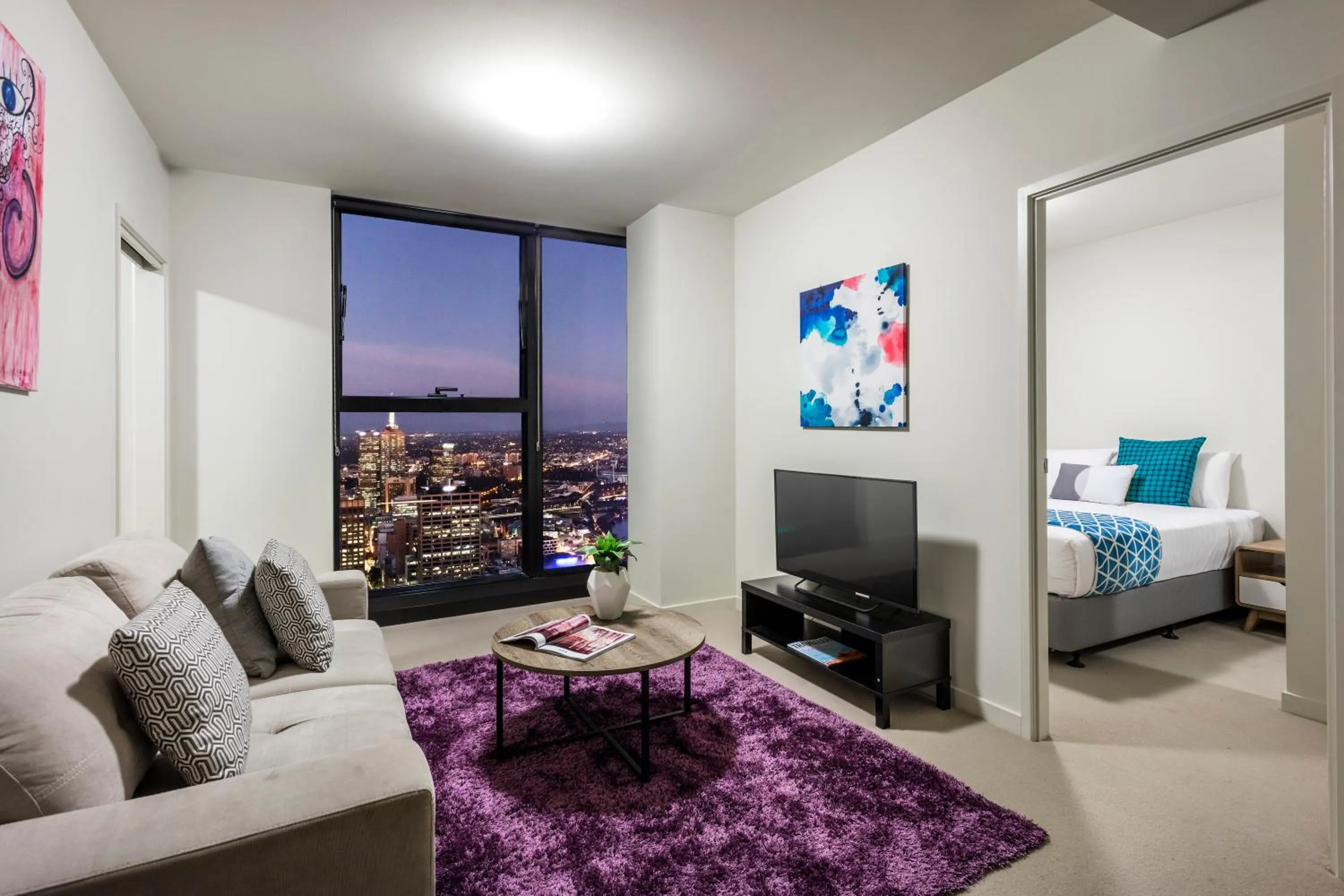 Seating Area in Winston Apartments