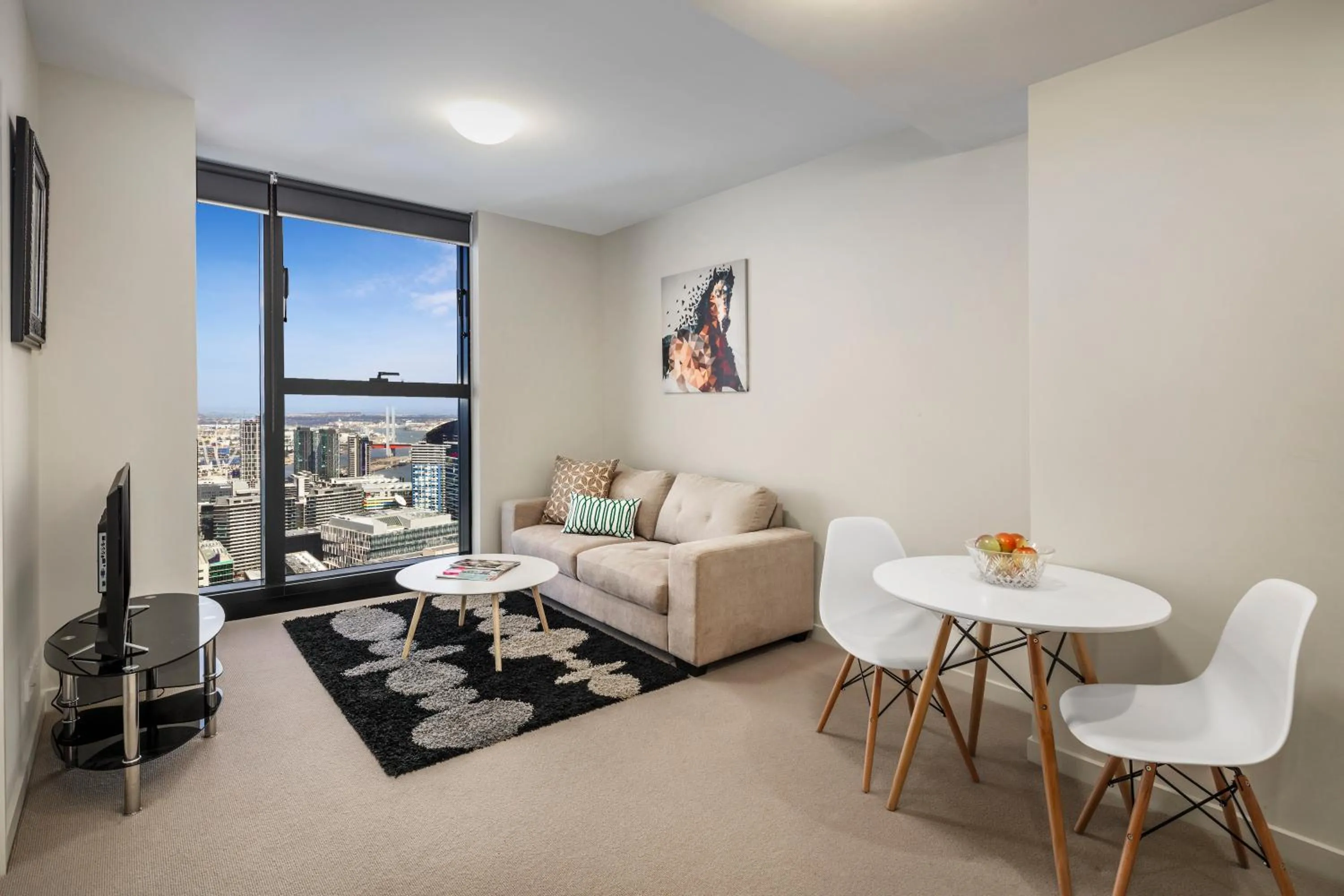 Living room in Winston Apartments