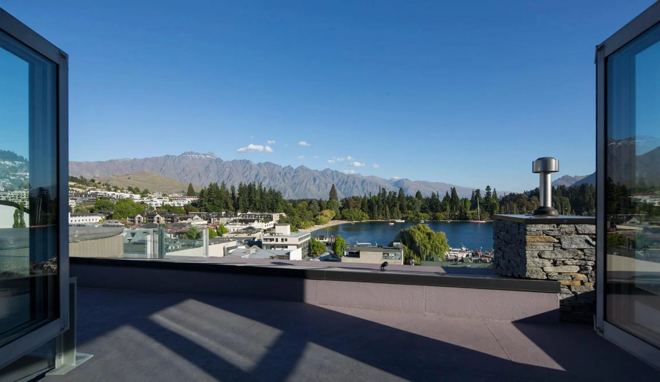 City view in Shotover Penthouse Spa