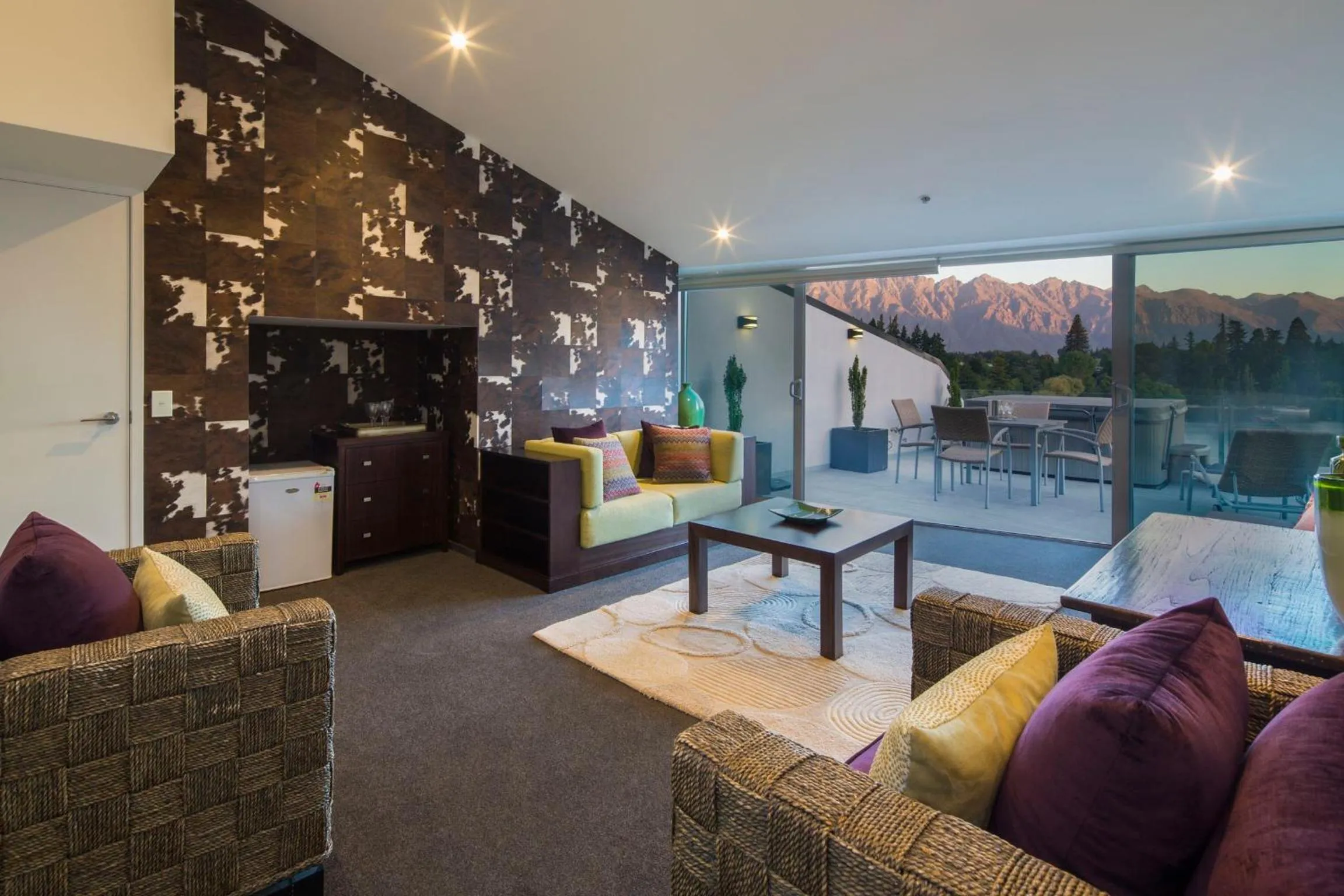 Living room in Shotover Penthouse Spa