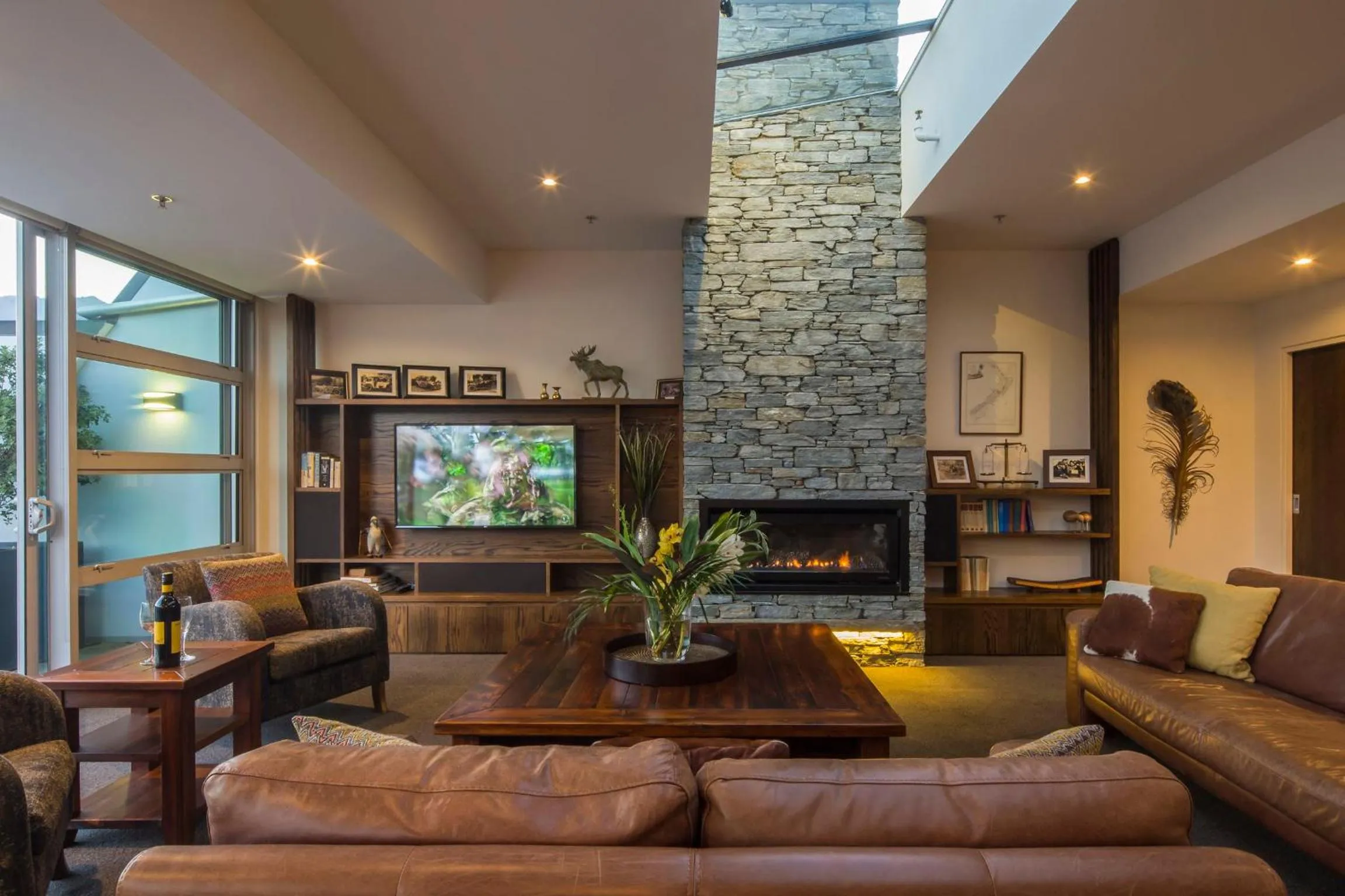 Living room in Shotover Penthouse Spa