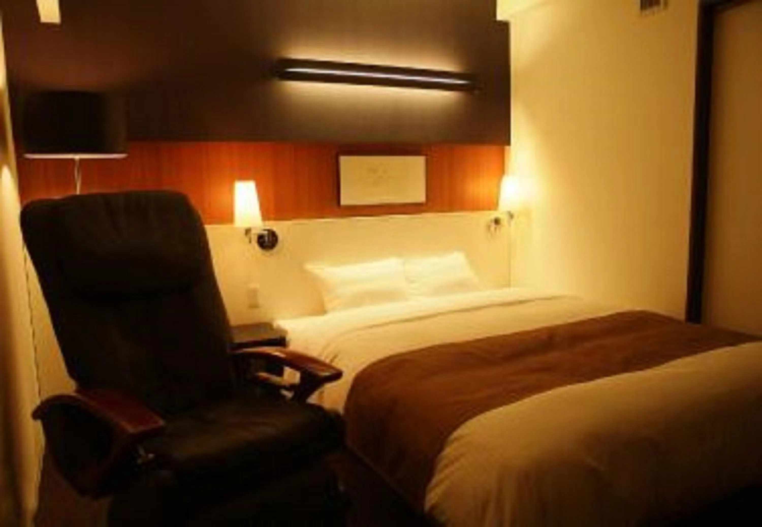 Bed in Wakkanai Grand Hotel