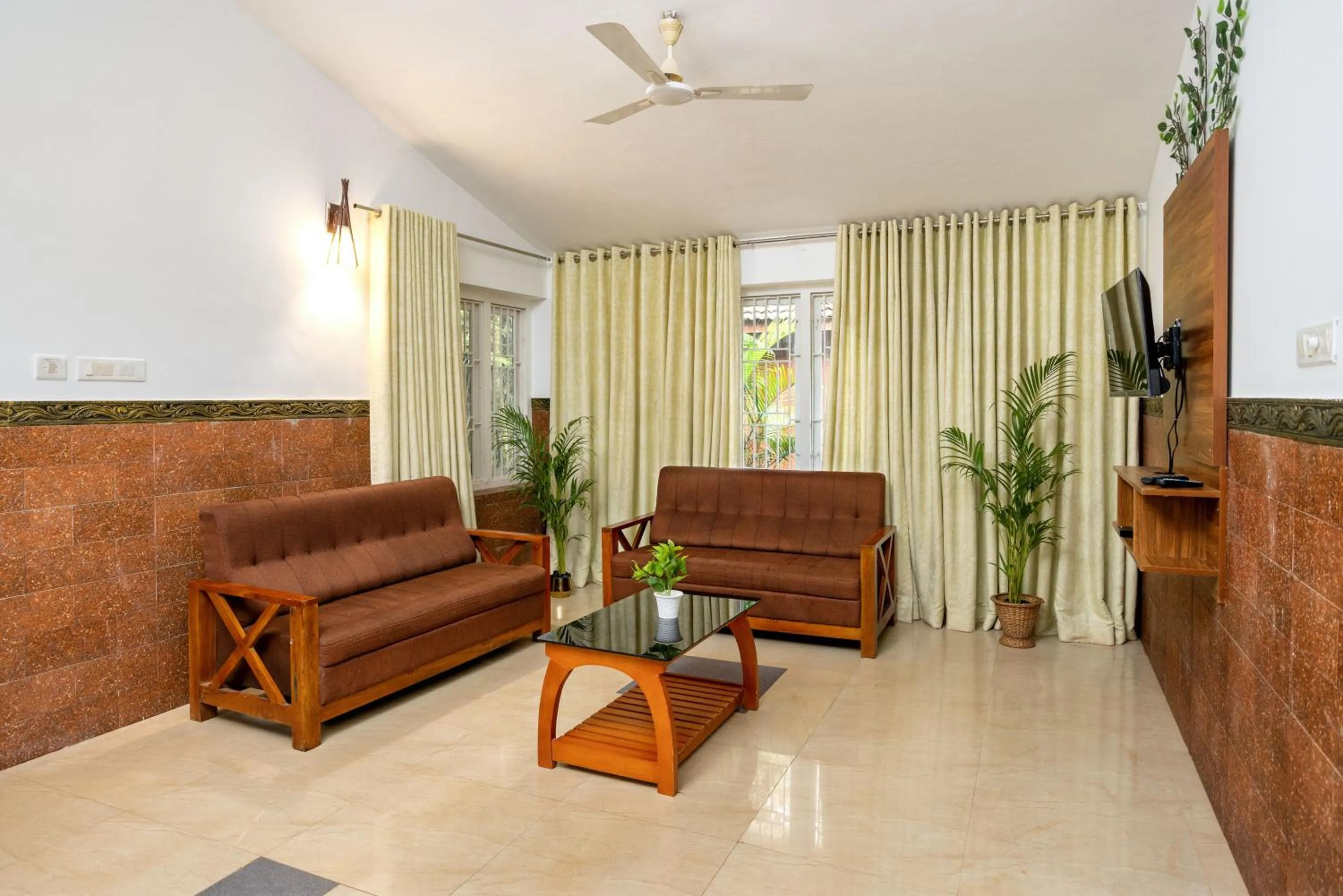 Living room in Lakkidi Village Resort Wayanad