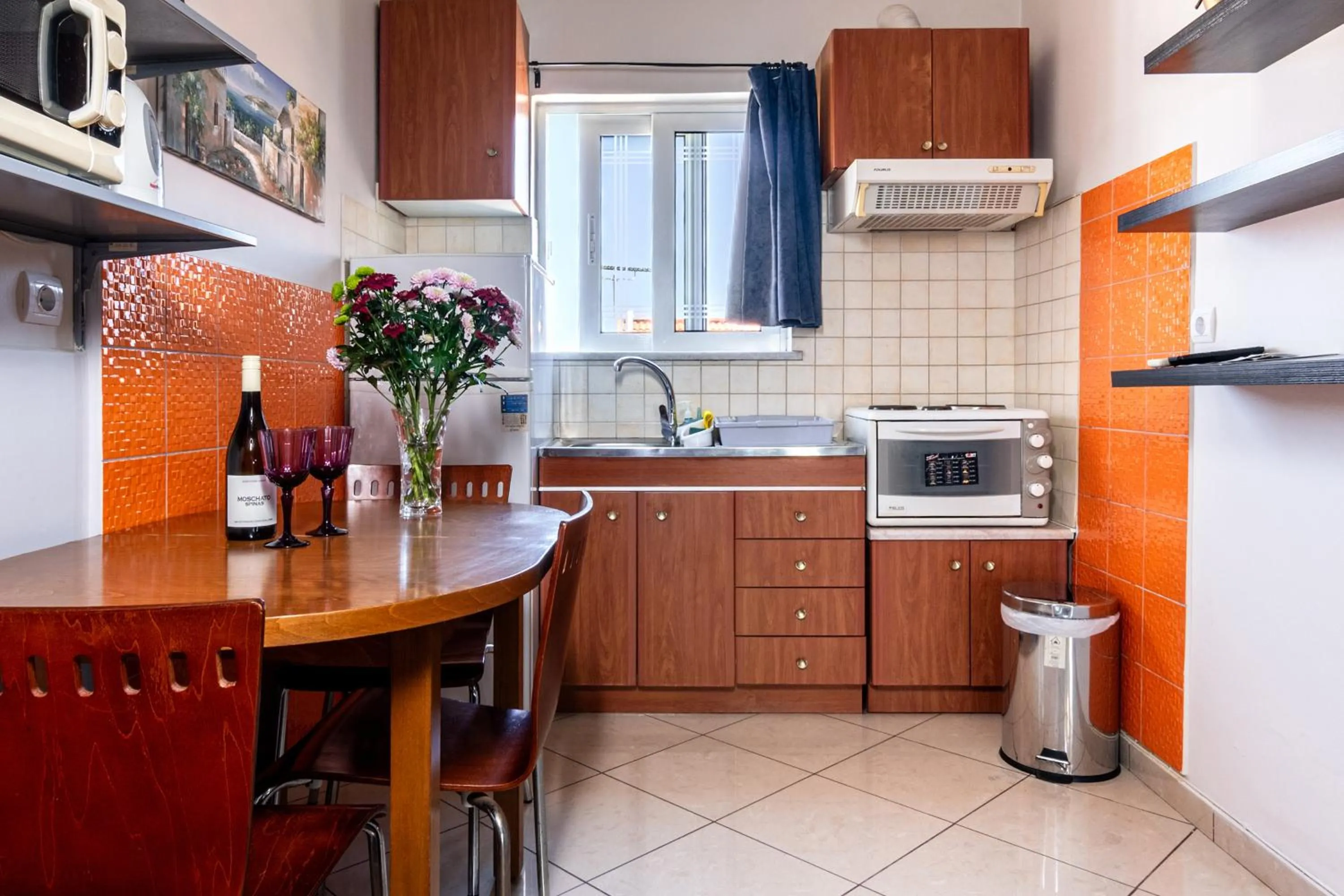 Kitchen or kitchenette in Alena Apartments