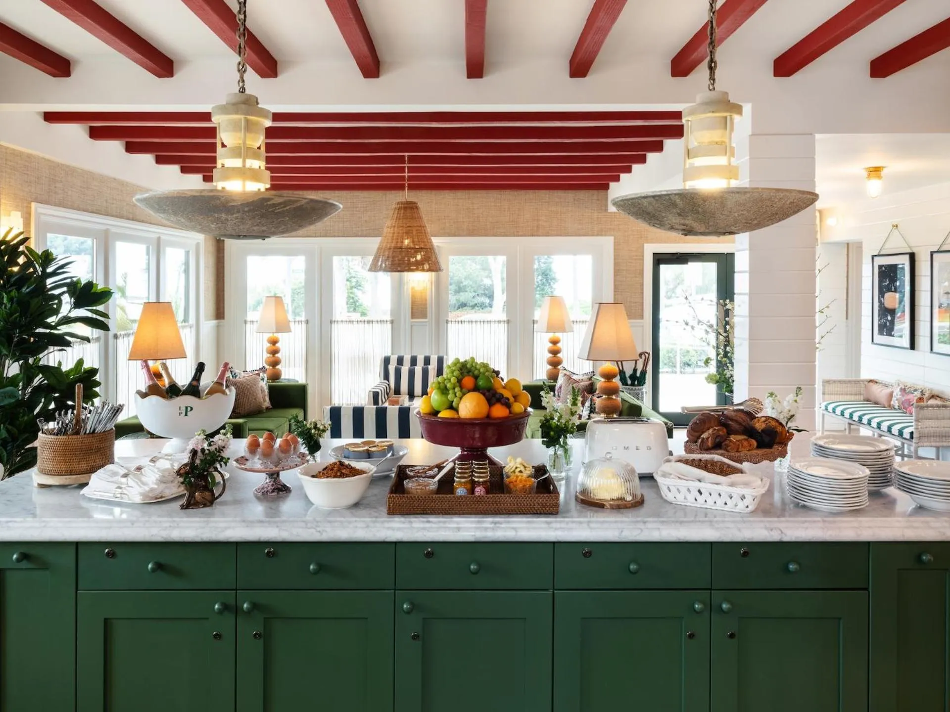 Buffet breakfast in Le Petit Pali Laguna Beach