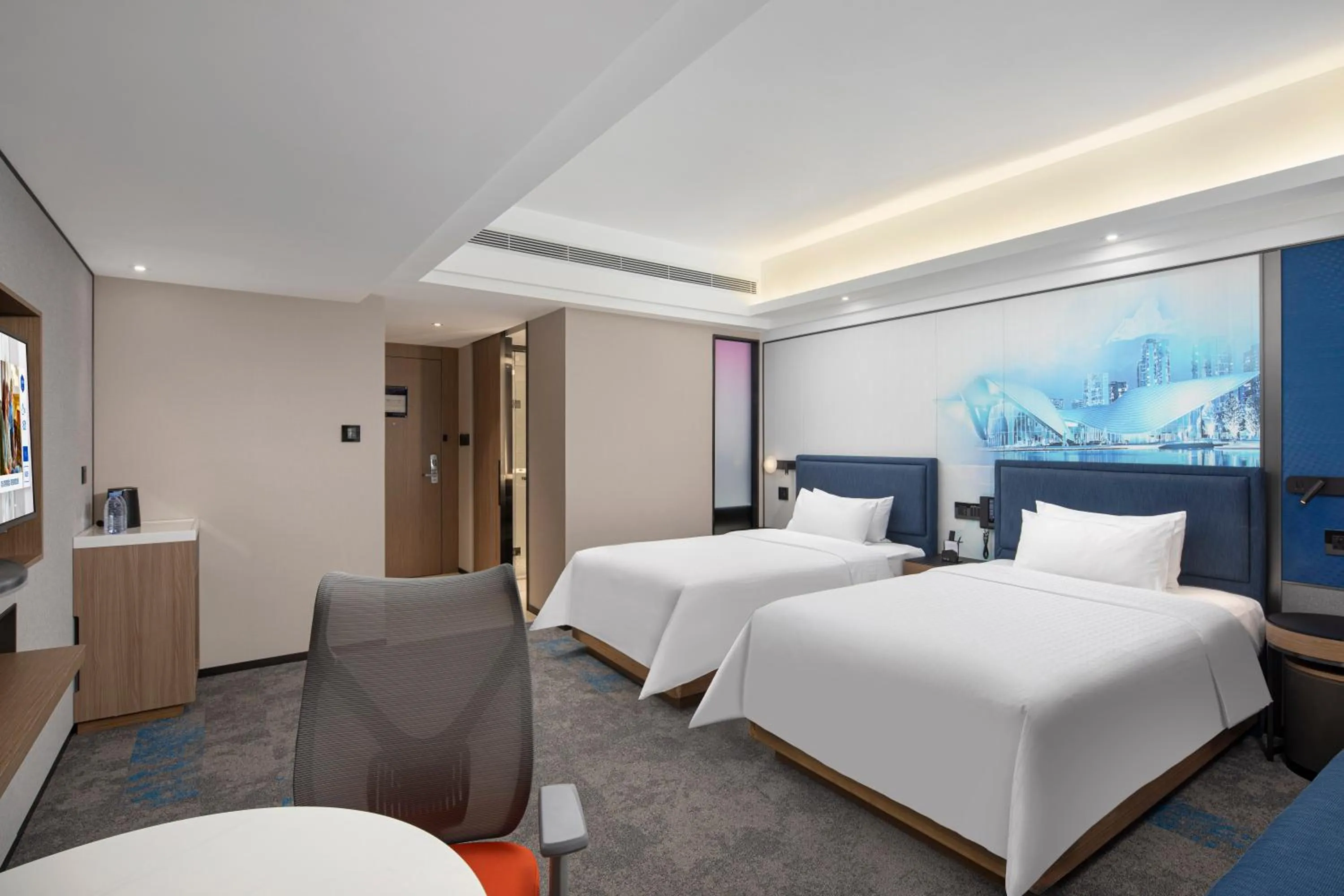 Photo of the whole room, Bed in Hampton by Hilton Chengdu Wuhou Waishuannan