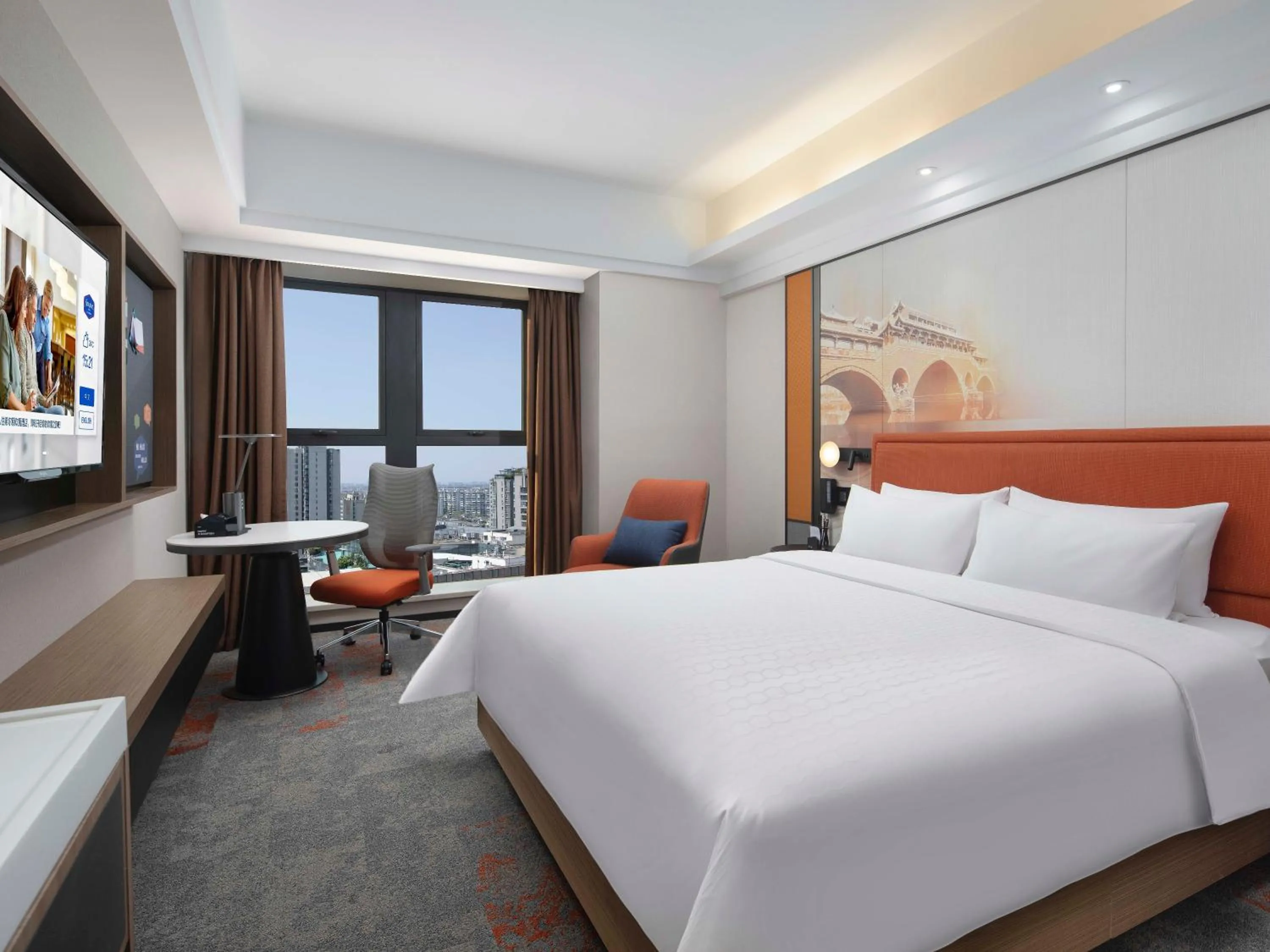 Bed in Hampton by Hilton Chengdu Wuhou Waishuannan