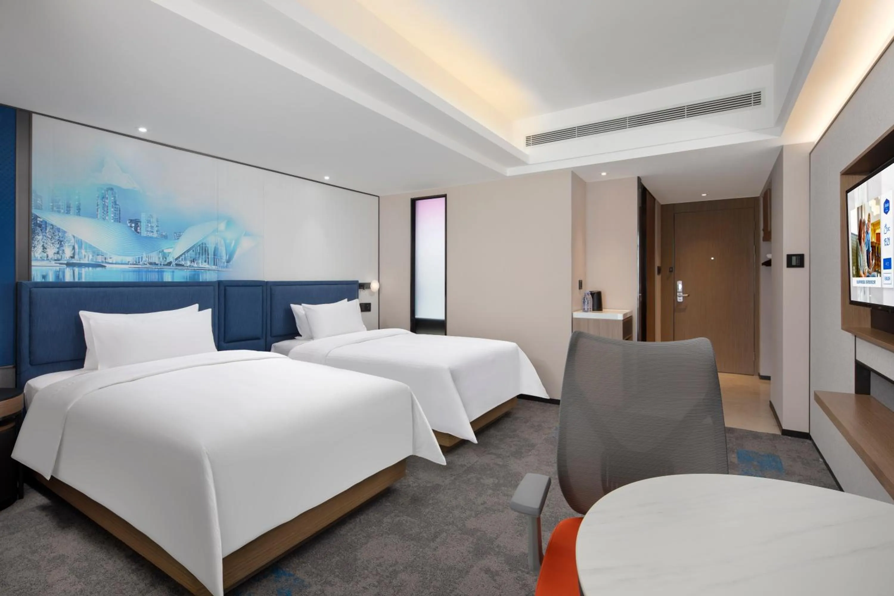 Photo of the whole room, Bed in Hampton by Hilton Chengdu Wuhou Waishuannan