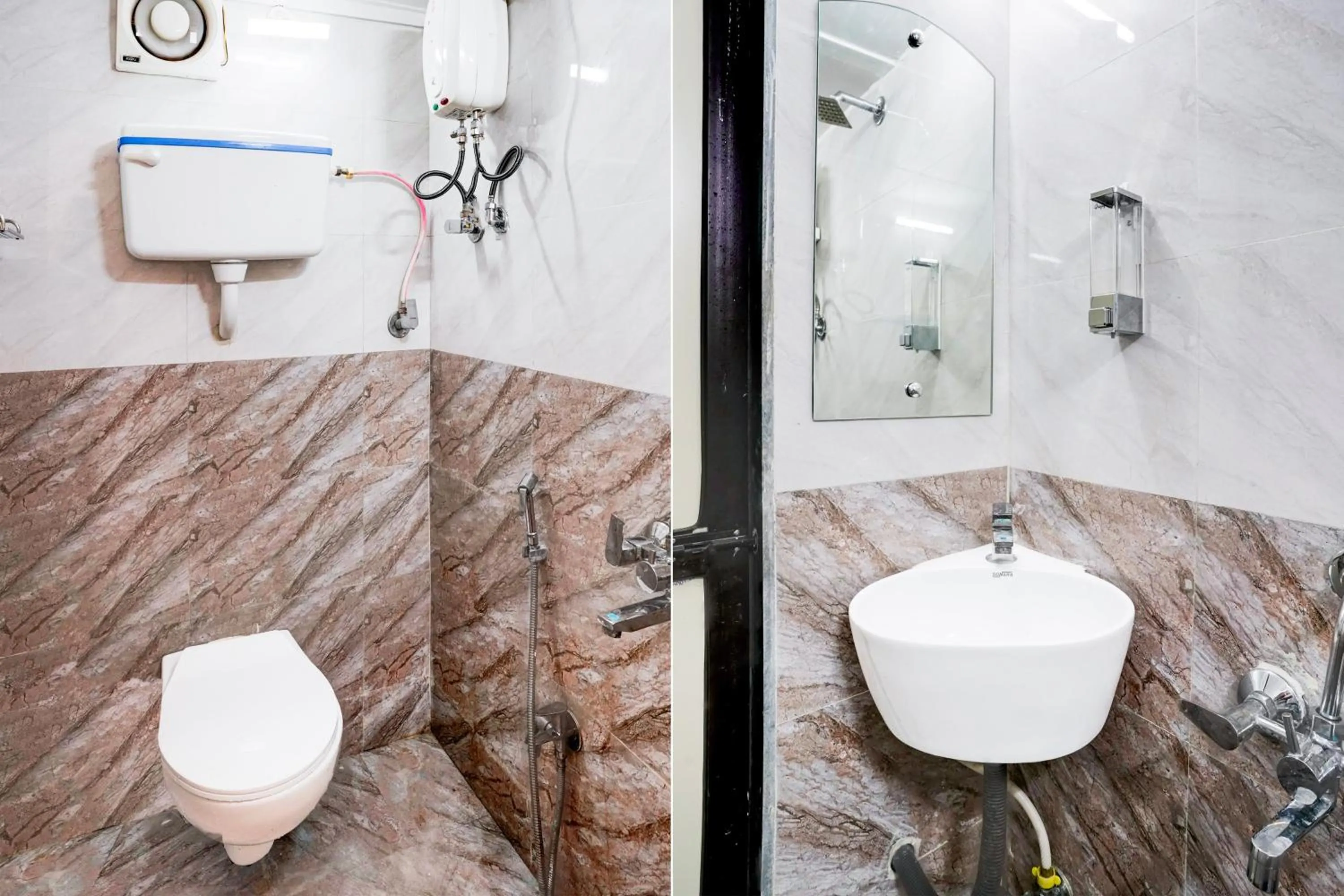 Bathroom in Hotel O Khar East Near Railway Station