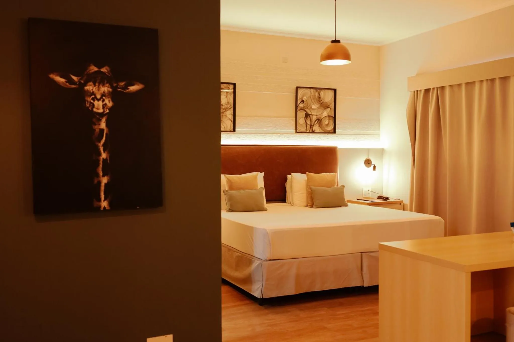 TV and multimedia, Bed in Carlton Plaza Baobá