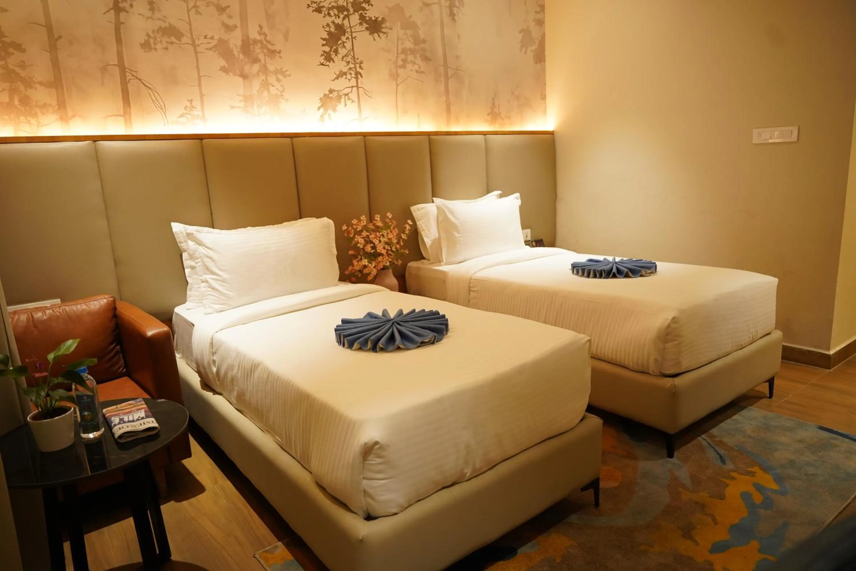 Bed in Clarion Hotel Hyderabad