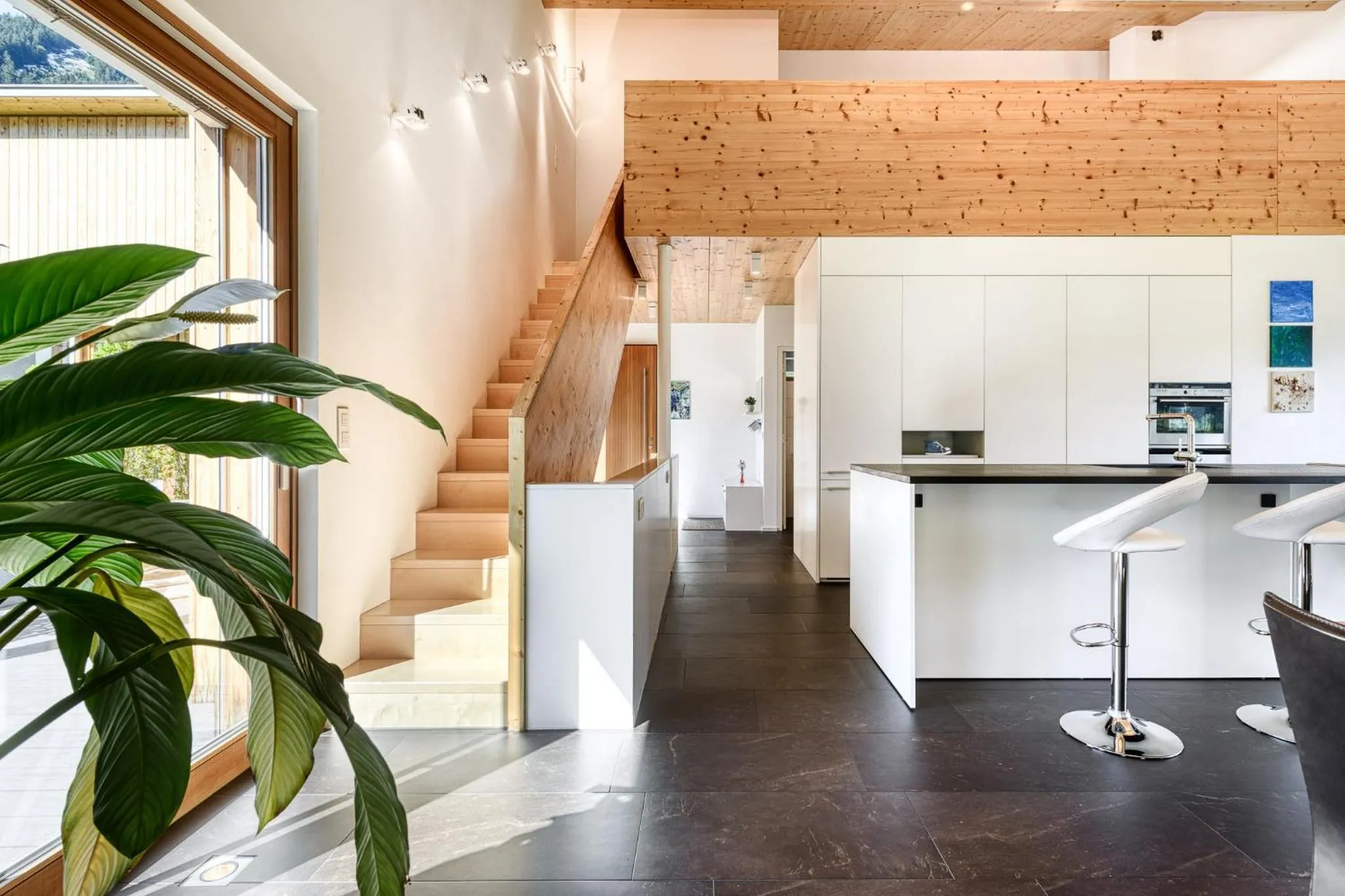 Kitchen or kitchenette in Panorama Chalet Bellavista