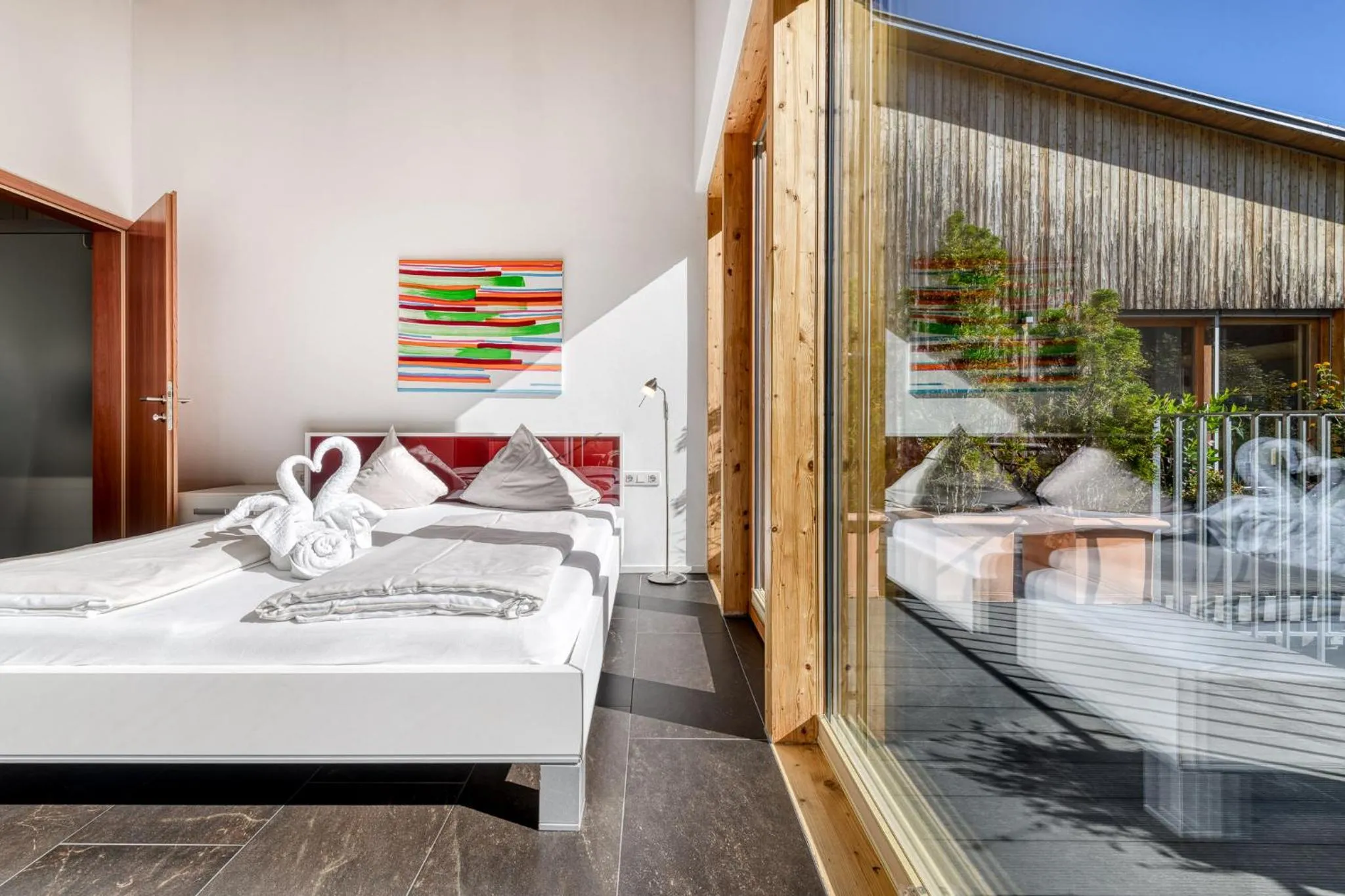 Bed in Panorama Chalet Bellavista